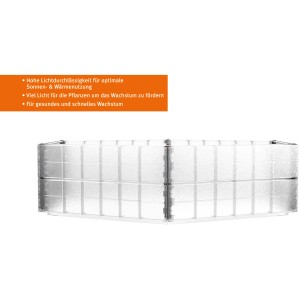 Garantia Wachstumsmodul Ergo L für Hochbeet-Systeme Ergo, transparent, für optimales Pflanzenwachstum.