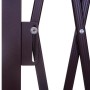 Detailansicht: Braunes MCW Absperrgitter, Gartenzaun, ausziehbar von 31-261cm.