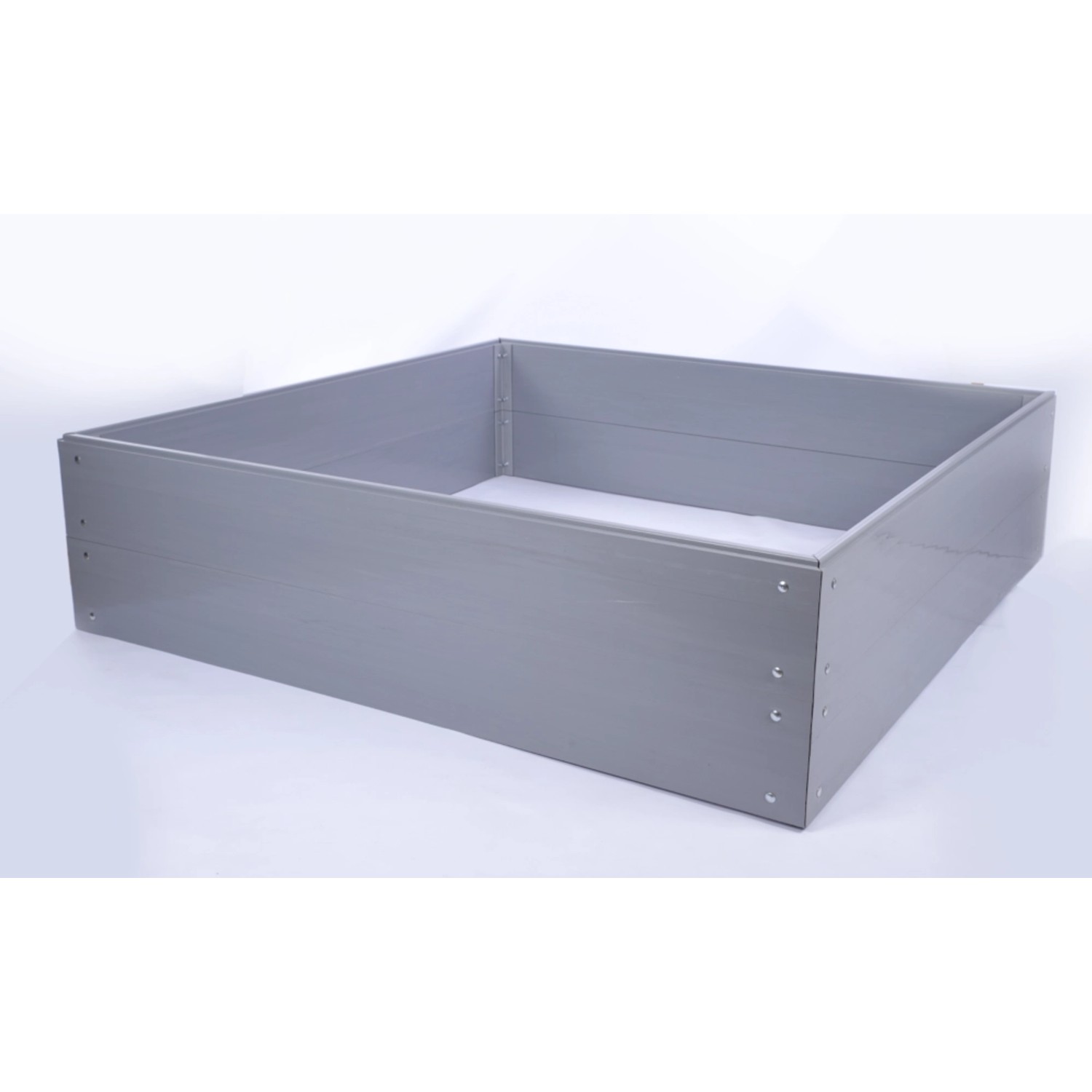 PROREGAL Hochbeete Growline Plast HxBxT 41x140x140cm 2 Ebenen Grau günstig online kaufen