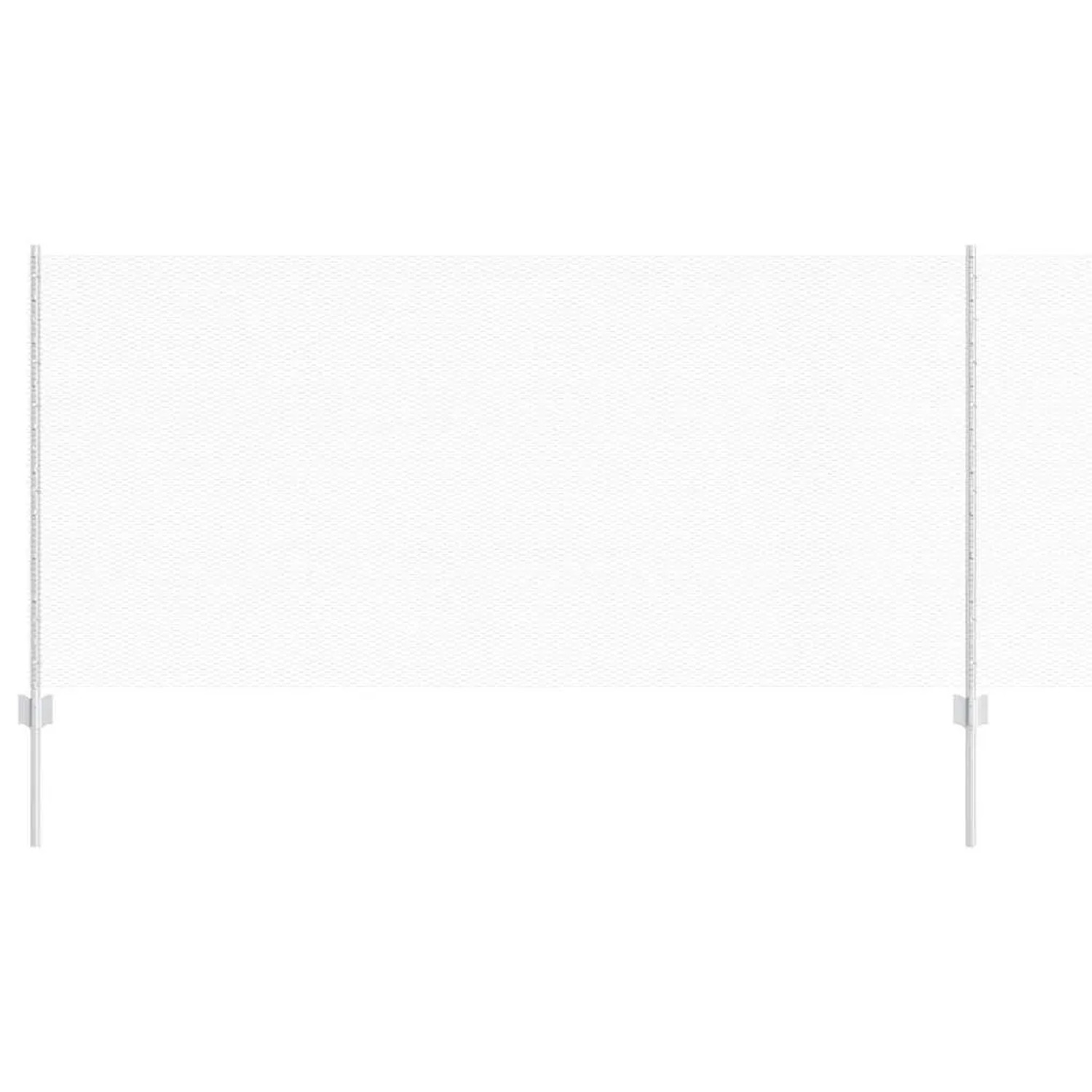 vidaXL Zaun mit Pfosten Silber 1 x 100 m Stahl 3337070 günstig online kaufen