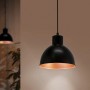 Eglo Pendelleuchte Vintage, schwarz-kupferfarben, für Wohn- und Esszimmer.