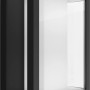 Breite, schwarze Philips Hue Impress LED-Wandleuchte für den Außenbereich.