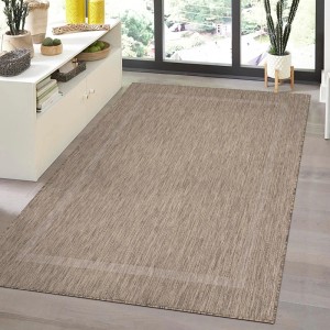 Braunfarbener Ayyildiz In- & Outdoor-Teppich Relax, 240x340 cm, Sisaloptik. Wetterfest und robust.