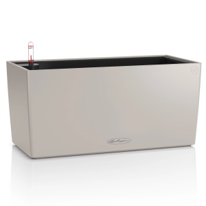 Lechuza Balconera Color 40 in Sandbraun: Balkonkasten mit Bewässerungssystem für Balkon und Terrasse.