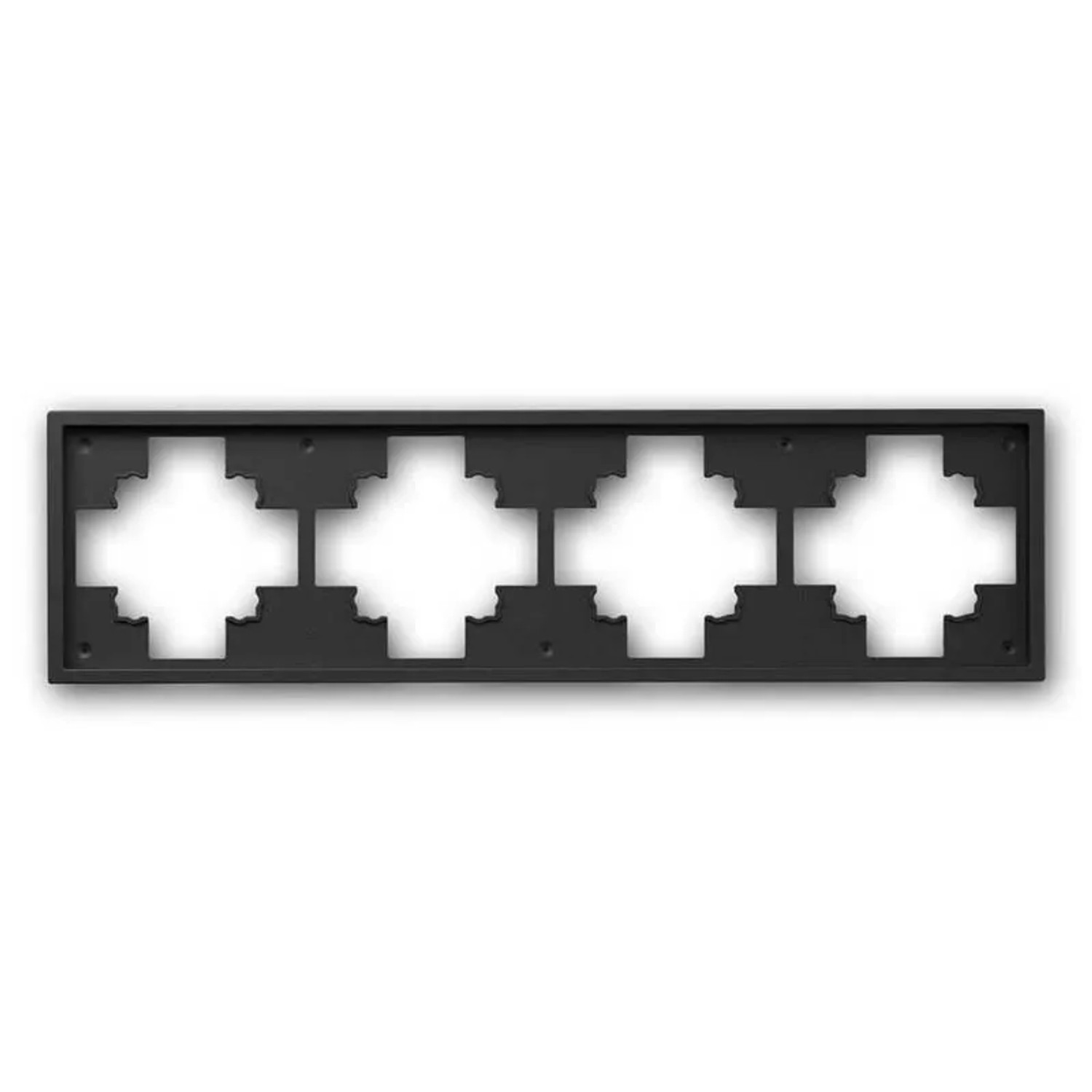 McPower 4-Fach Rahmen SHALLOW Anthrazit 294x80x10mm
