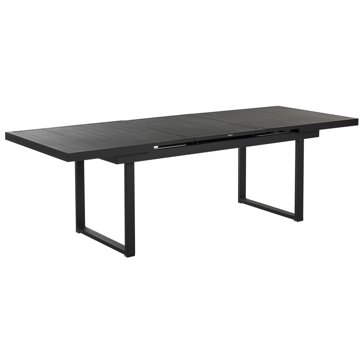 Beliani Gartentisch VALCANETTO Schwarz 180x90x84 günstig online kaufen