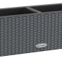 Lechuza Balconera Balkonkasten 79cm, Granit, Starter-Set mit Halterung und Pon Granulat.