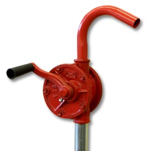 Wiltec Heizöl Diesel Fasspumpe Kurbelfasspumpe Handpumpe G2 Fassverschraubung 22L/Min