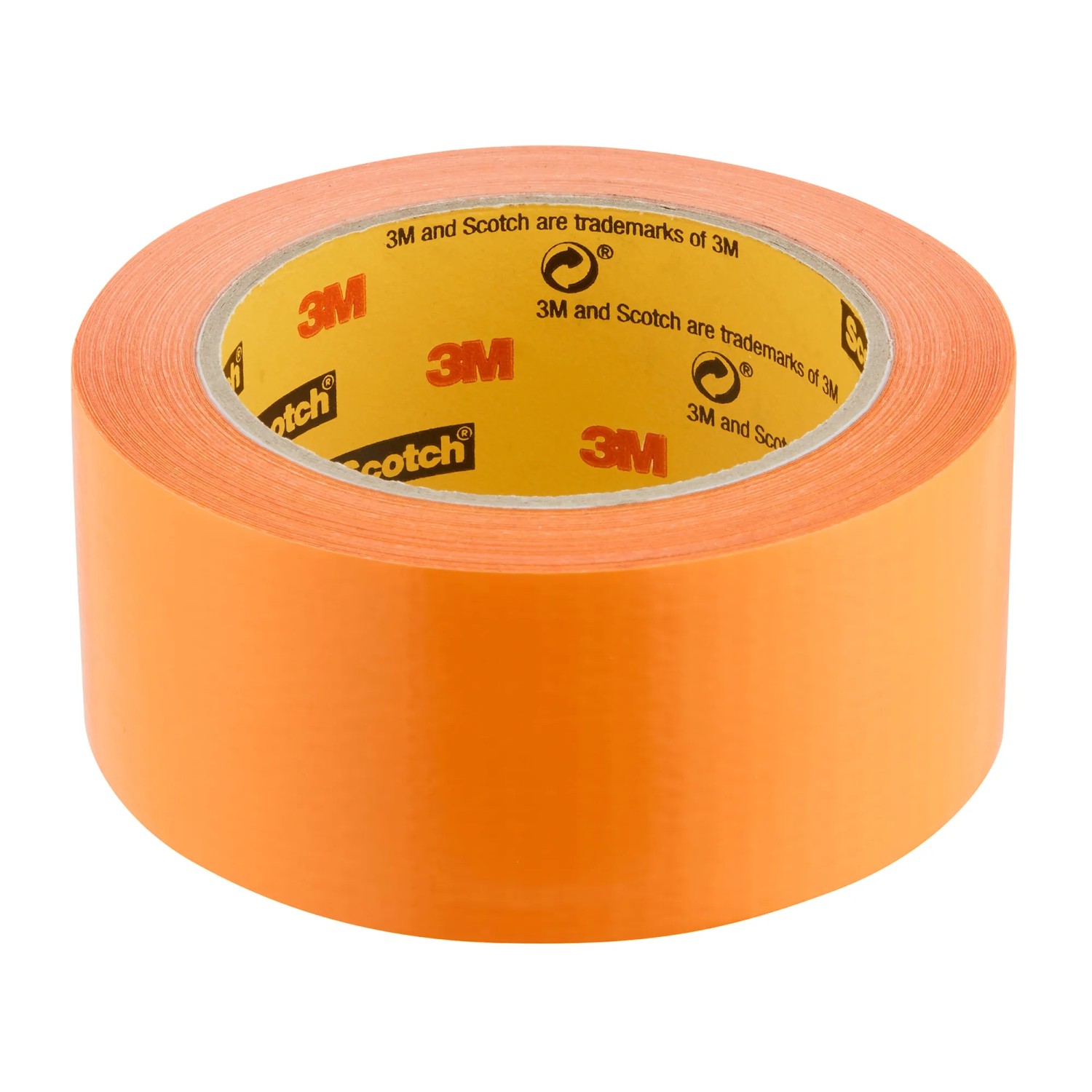Orangefarbenes Scotch High Visibility Klebeband, 25 m x 48 mm, für gut sichtbare Reparaturen.
