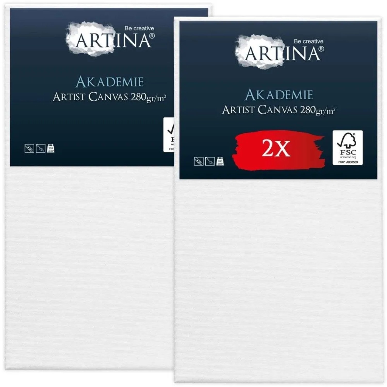 Artina Akademie Keilrahmen 80x140cm FSC 2tlg