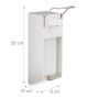 Relaxdays Eurospender Kunststoff Weiß Silber Hygienisch 500 ml_4