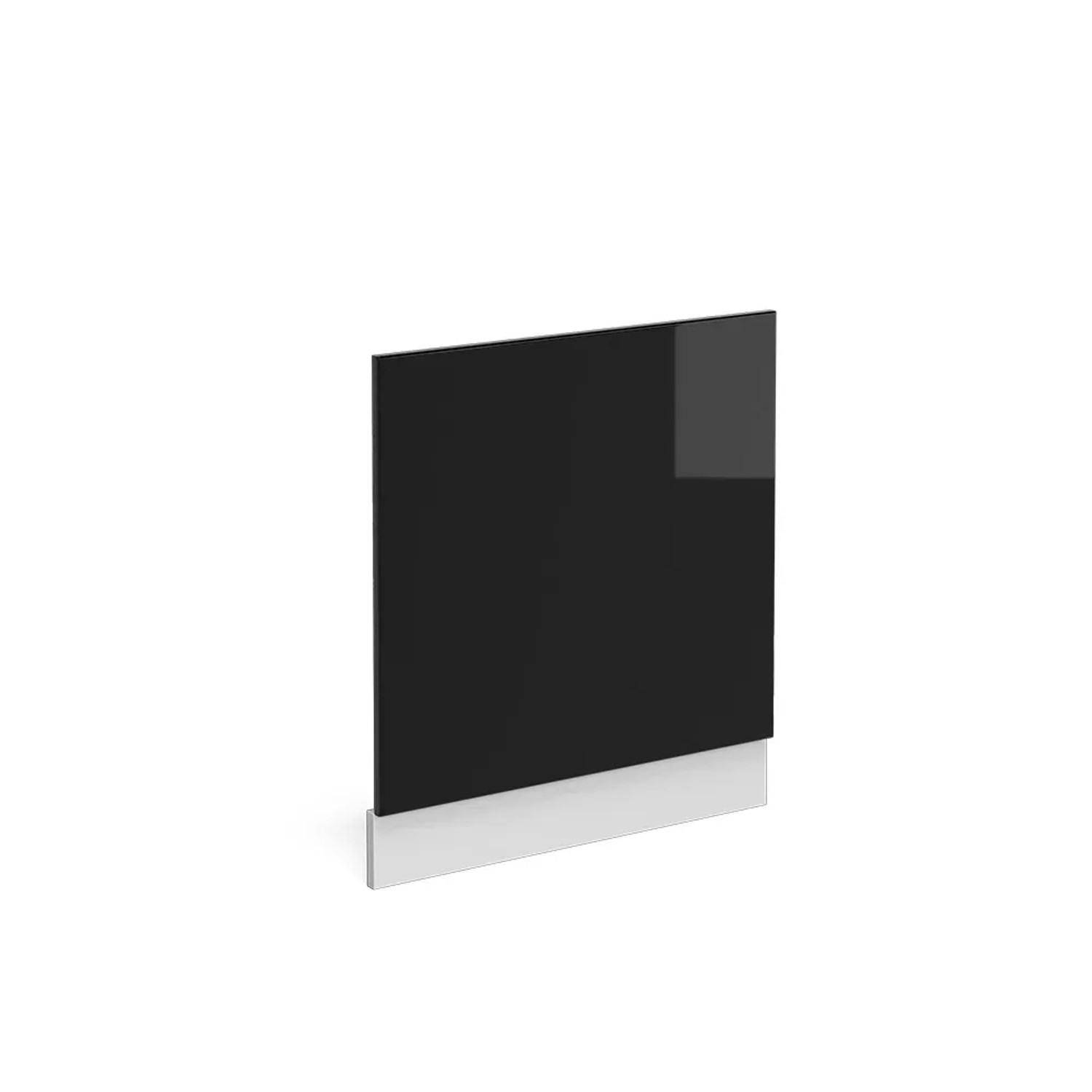 Vicco Frontblende R-Line Schwarz Hochglanz/Weiß 60 cm ohne Arbeitsplatte