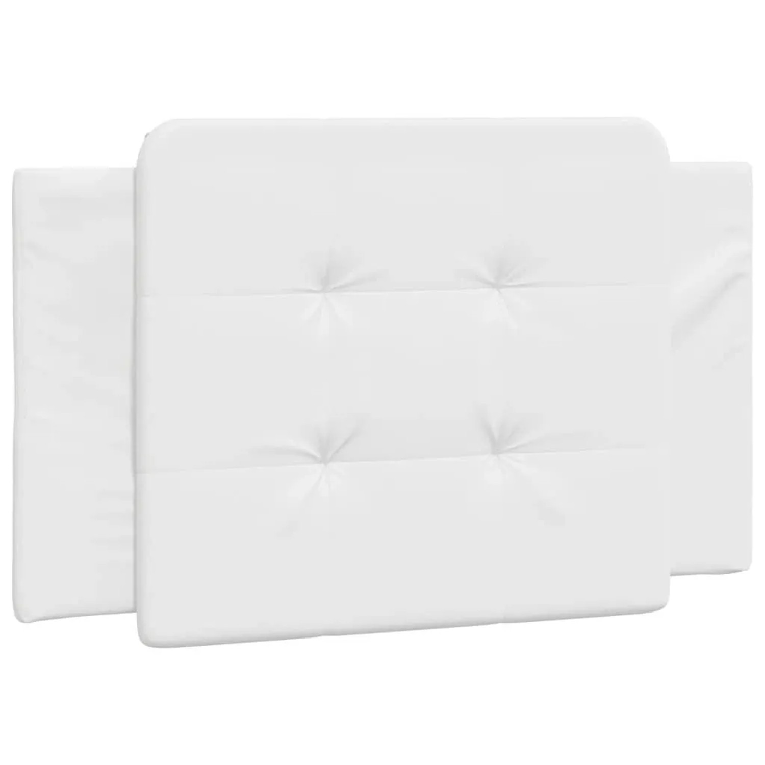 vidaXL Kopfteil-Kissen Zadar Weiß 90 cm Kunstleder 374837
