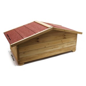 Wiltec Großes Katzenhaus 99X52X42Cm Holz Katzenhütte Wurfkiste Wetterfest Höhle