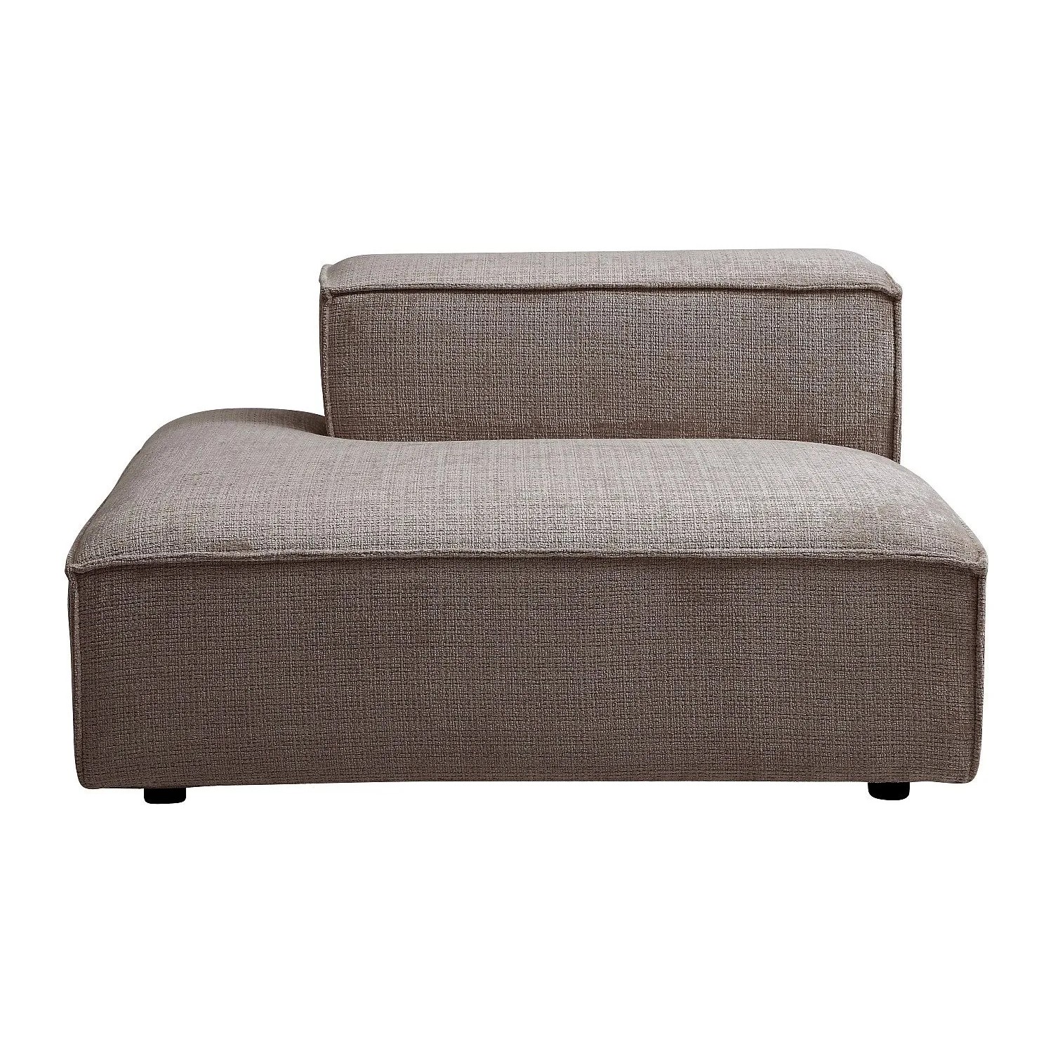 Vente-unique Recamiere Ohne Schlaffunktion Ruzolo Taupe 120 cm