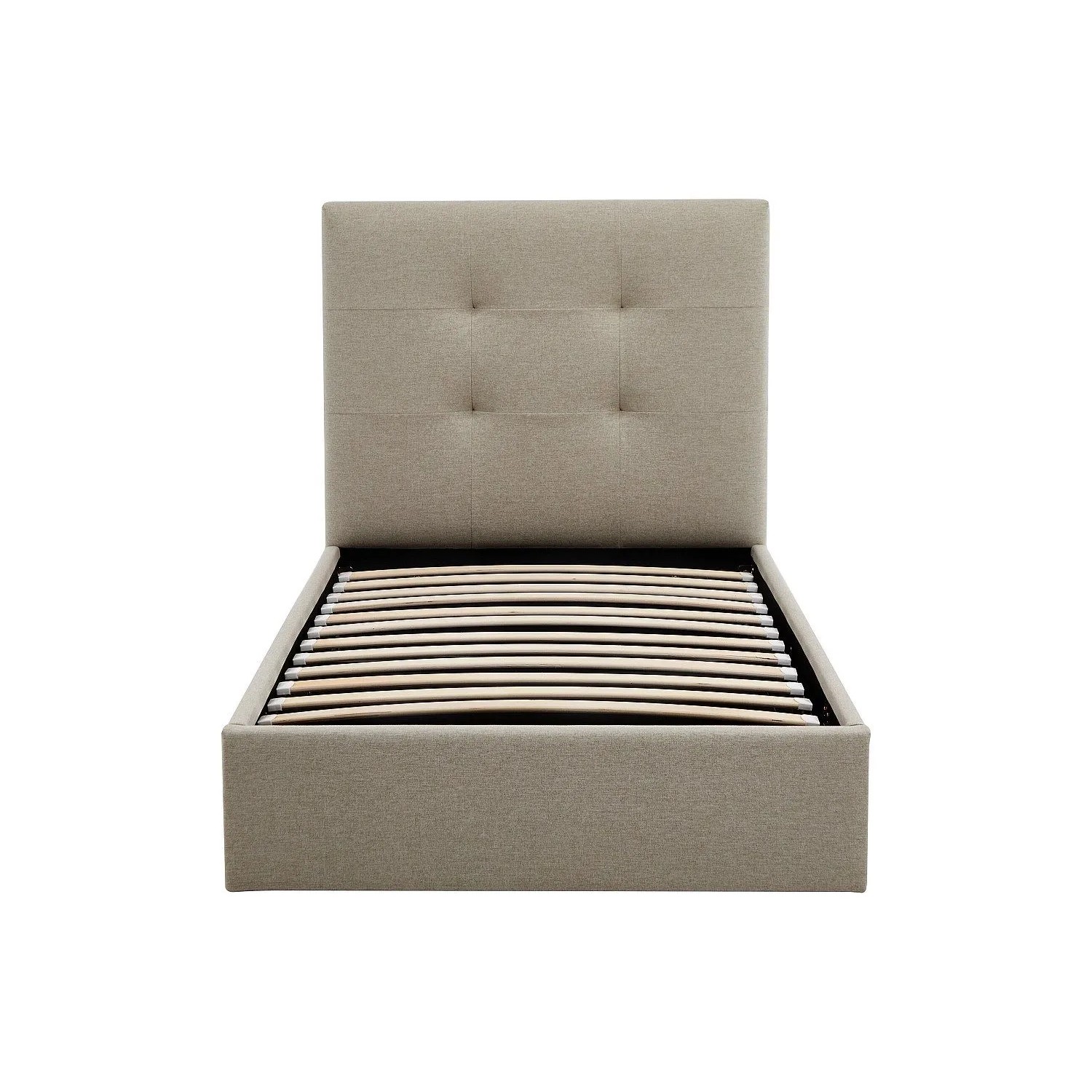 Vente-unique Bett Mit Bettkasten Calinida Taupe 98 cm
