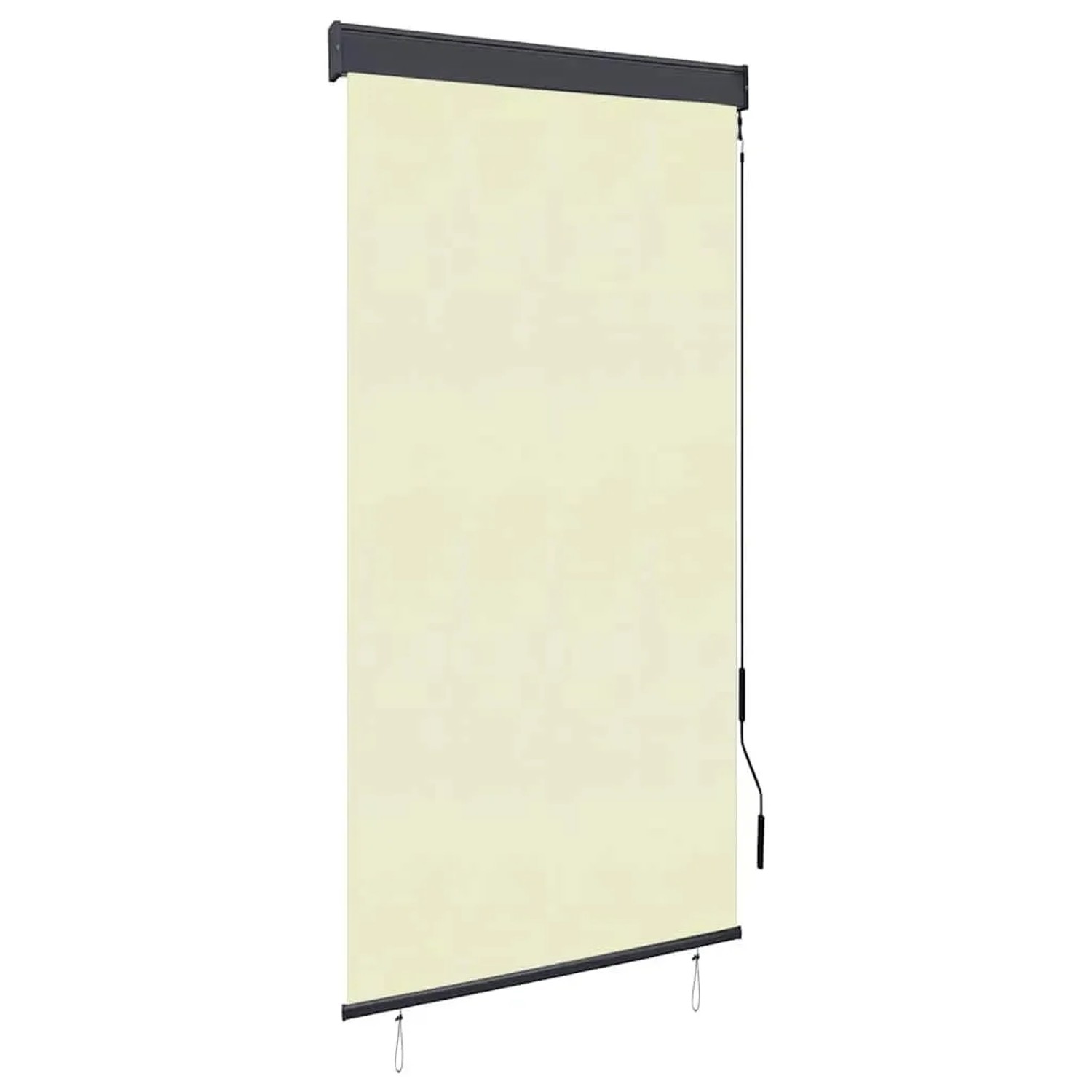vidaXL Außenrollo 80 x 250 cm Cremeweiß 145953