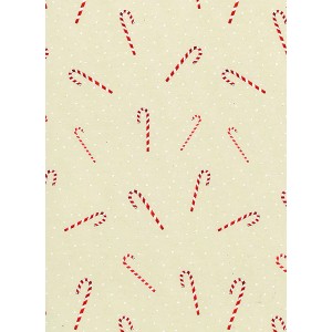 Geschenkpapier mit Zuckerstangen-Muster für Weihnachten, Kinder, 10m Rolle.
