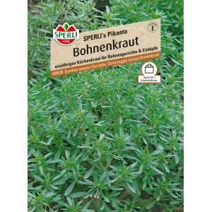Sperli Bohnenkraut Sperli's Pikanta, feinblättrig, für Gewächshaus, Gemüsesamen.