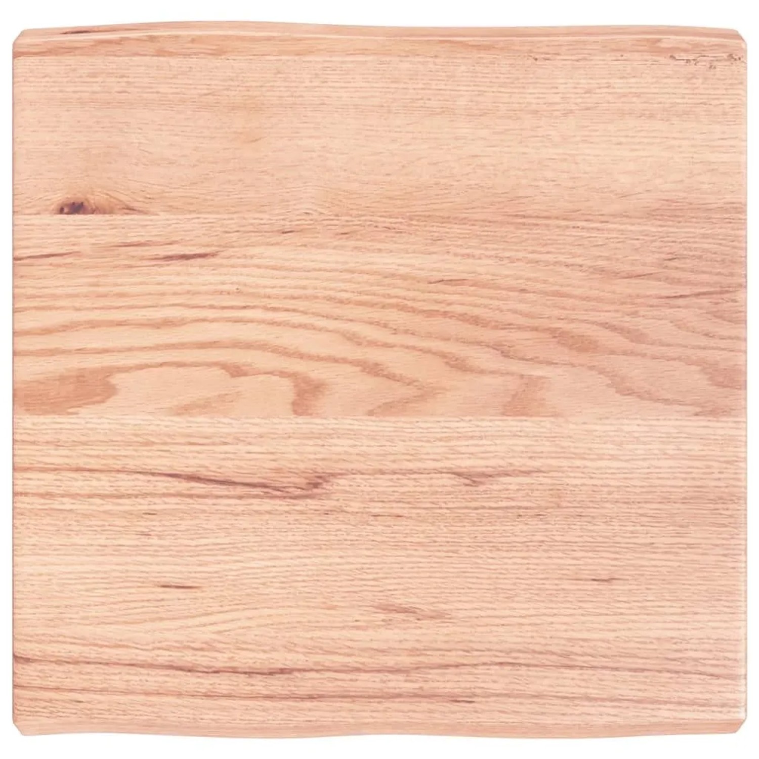 vidaXL Tischplatte 60x60x2-6 cm Massivholz Behandelt Baumkante 363937