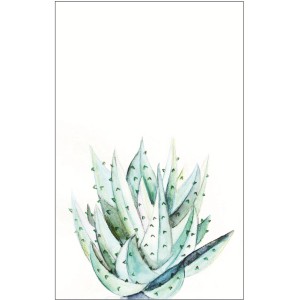 Komar Wandbild Aloe Watercolor, 50x70 cm. Aquarell-Optik einer Aloe Vera Pflanze.
