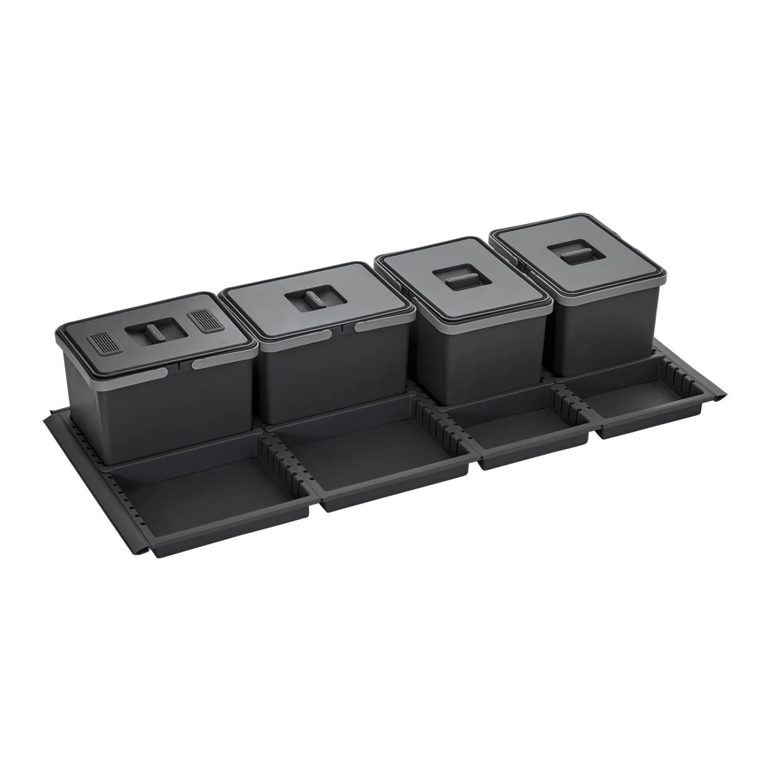 SOTECH Abfallsammler Mülleimer Metropolis 4x 12L Abfallsystem für Auszug Ko günstig online kaufen