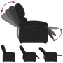 Schwarzer vidaXL Relaxsessel mit Aufstehhilfe, elektrisch verstellbar. Verschiedene Positionen werden dargestellt.