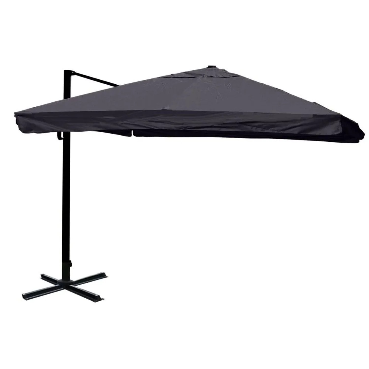 MCW Ampelschirm A96 3x4m Flap Alu Anthrazit ohne Ständer