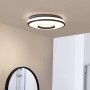 Lindby LED Deckenleuchte Furgo 10013345 Modern in Chrom aus Metall 1-flammig Badezimmerleuchte_2