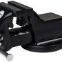 Schwarzer Küpper Profi-Schraubstock, 125 mm, aus geschmiedetem Stahl für Werkbank.