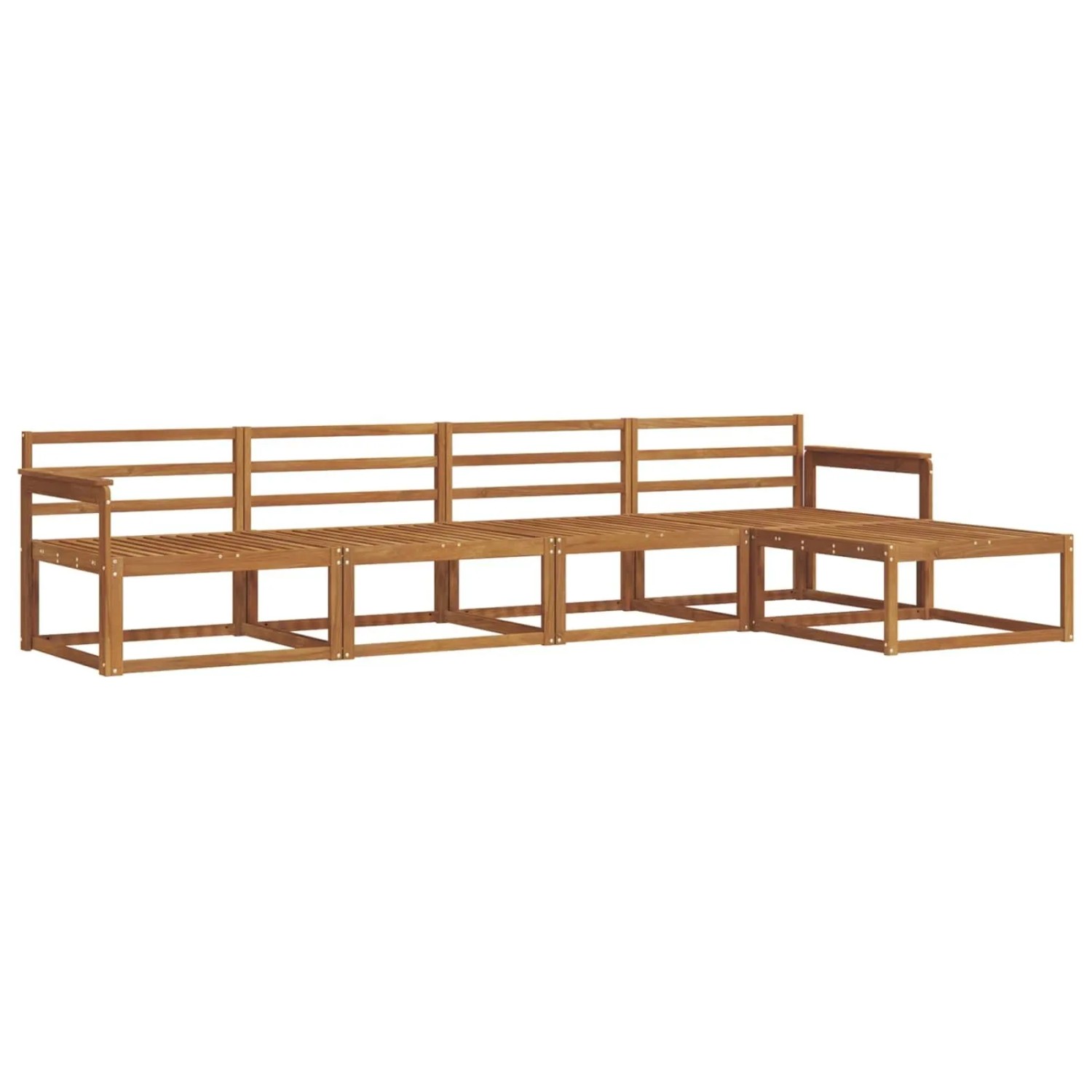 vidaXL Outdoor-Sofagarnitur 5-Tlg Natur Massivholz Akazie 3367427