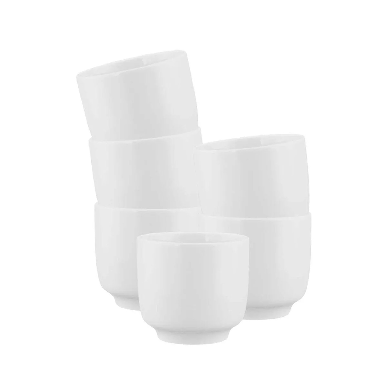 Seltmann Weiden Sento Home Cappuccinotasse ohne Henkel 300 ml 6er Set Weiß