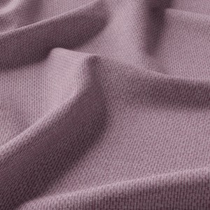 Nahaufnahme des Bricoflor Verdunkelungsvorhangs Galdin Rose, Textilstruktur in Rosa.