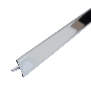 Dalsys Fliesenschiene T-Profil, 2,5m, 25mm, Edelstahl poliert, für Übergänge und Fugen.