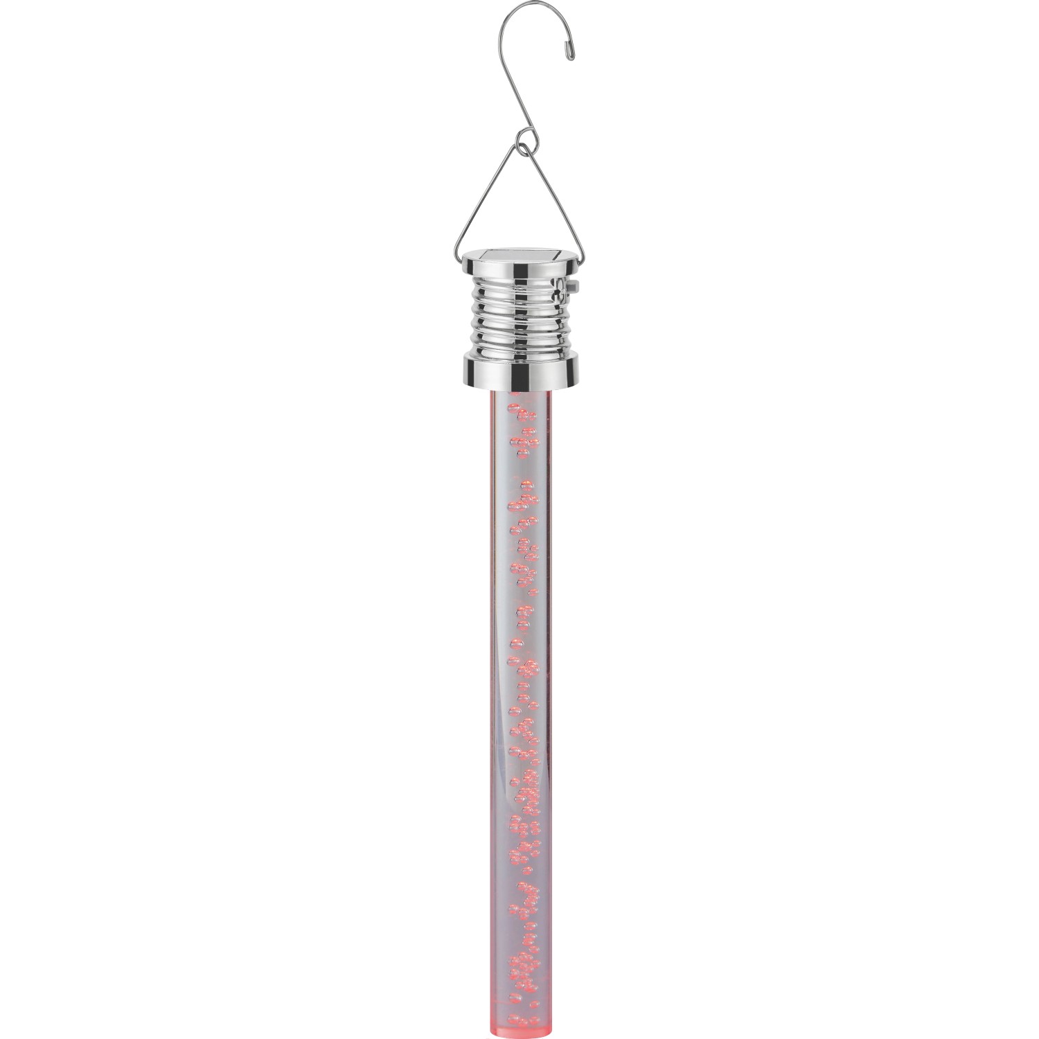 Solar-Hängeleuchte Stab LED Rot Ø 3 cm x 22 cm günstig online kaufen