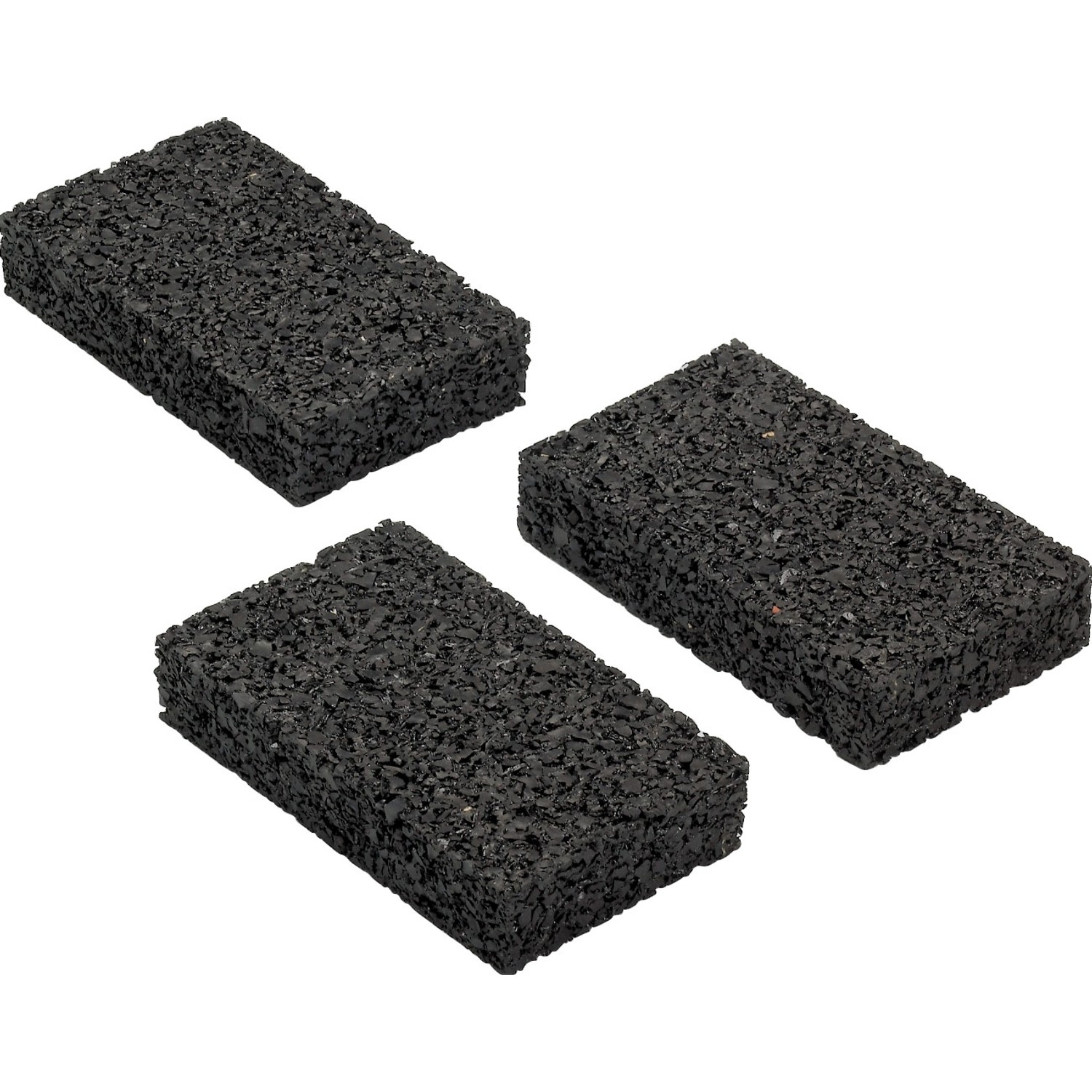 Auflagepads für Unterkonstruktion Schwarz 9 cm x 6 cm x 0,8 cm 48 Stück