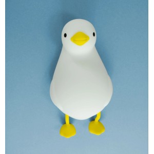 X4-Life LED-Nachtlicht Ente, weiß mit gelbem Schnabel und Füßen, für Kinderzimmer.