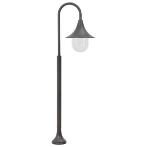 vidaXL Garten-Pollerleuchte E27 120 cm Aluminium Bronzefarben 44211