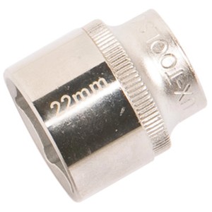 LUX Stecknuss 22 mm Comfort aus Chrom-Vanadium-Stahl für Schlüssel & Abzieher.