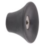 Schwarzer Wagner Wandhaken Hooks4home Tulip, Ø 50 mm, aus Elastomer und Stahl.