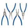 CCLIFE Sprengringzangen Seegeringzange Set 4tlg 225mm Zange Gerade Gebogen_4