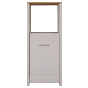 Sardegna Geräteschrank Kaschmir mit Artisan-Eiche Akzenten. Küchenschrank für Backofen & Kühlschrank, 70x60x167 cm.