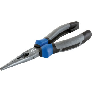 LUX Telefonzange Professional, 140 mm, mit grau-blauem 3-Komponenten-Griff.