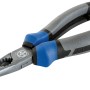 LUX Telefonzange Professional, 140 mm, mit grau-blauem 3-Komponenten-Griff.
