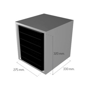 SOTECH Büroablage Schubladenbox mit 5 Ablagen 275 x 320 x 330 mm