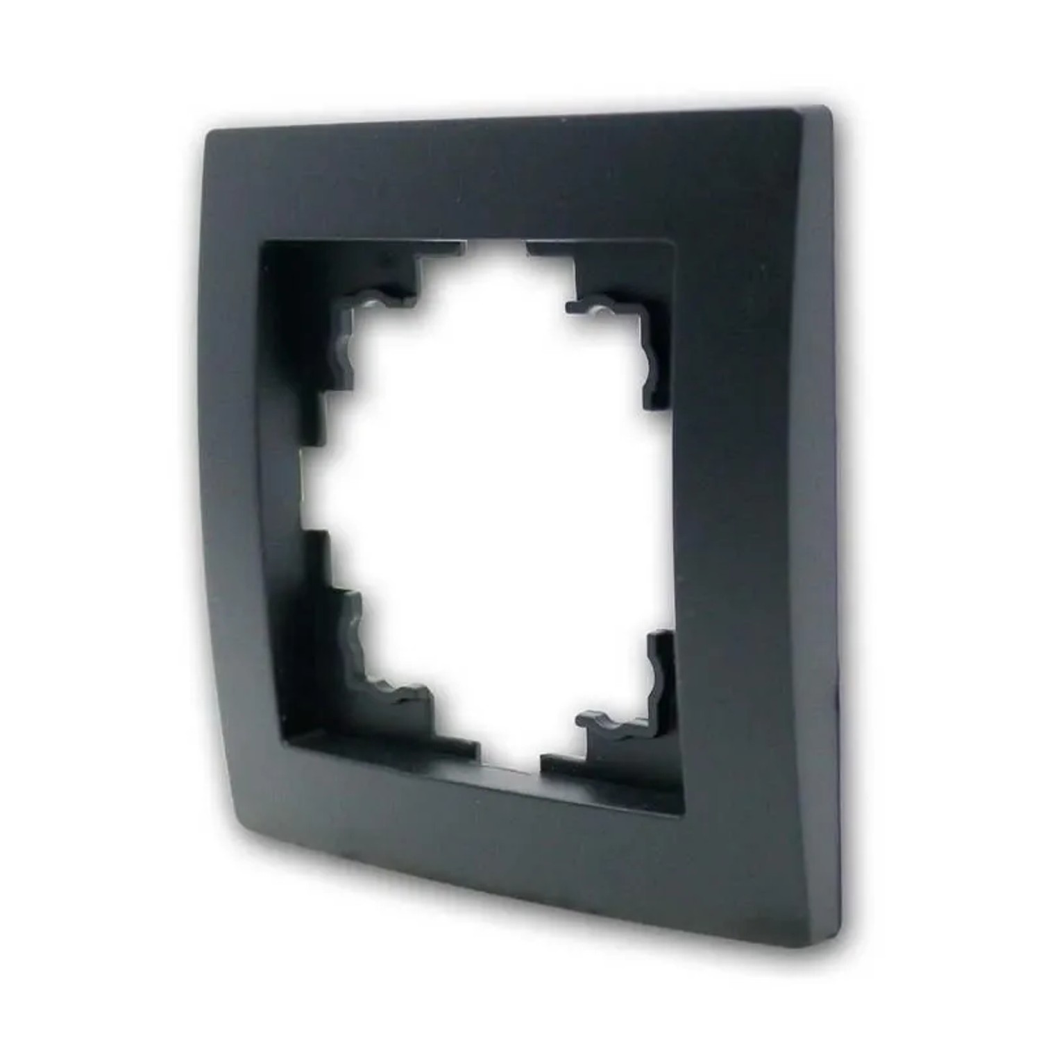 McPower FLAIR Rahmen 1-Fach Schwarz Matt Einfachrahmen