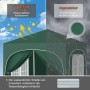 WOLTU Pavillon Faltpavillon 2x2 m Mit 4 Seitenwänden Höhenverstellbar Grün_4
