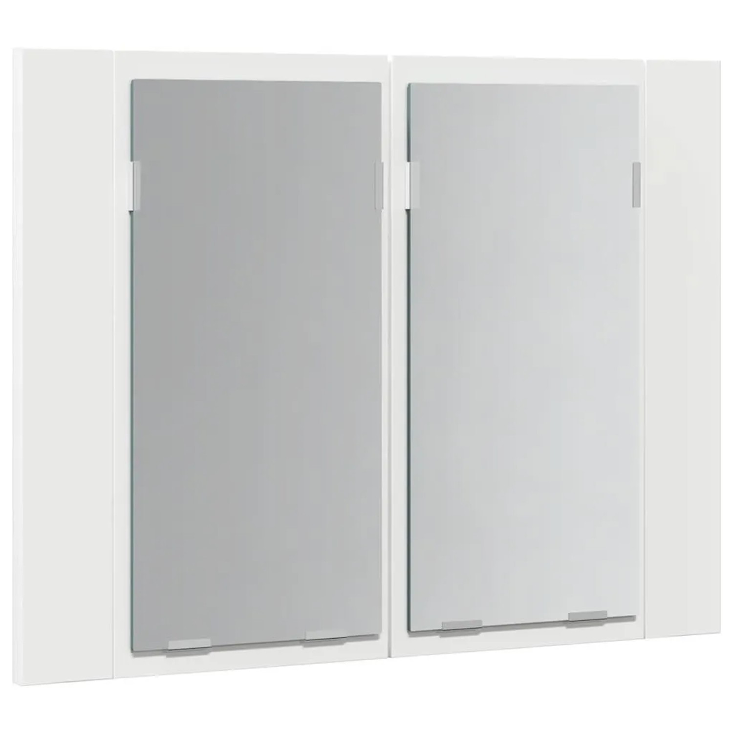 vidaXL LED-Bad-Spiegelschrank Weiß 60x12x45 cm Acryl 804956