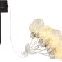 Globo LED-Solarlichterkette mit 10 warmweißen Glühbirnen und Solarpanel.