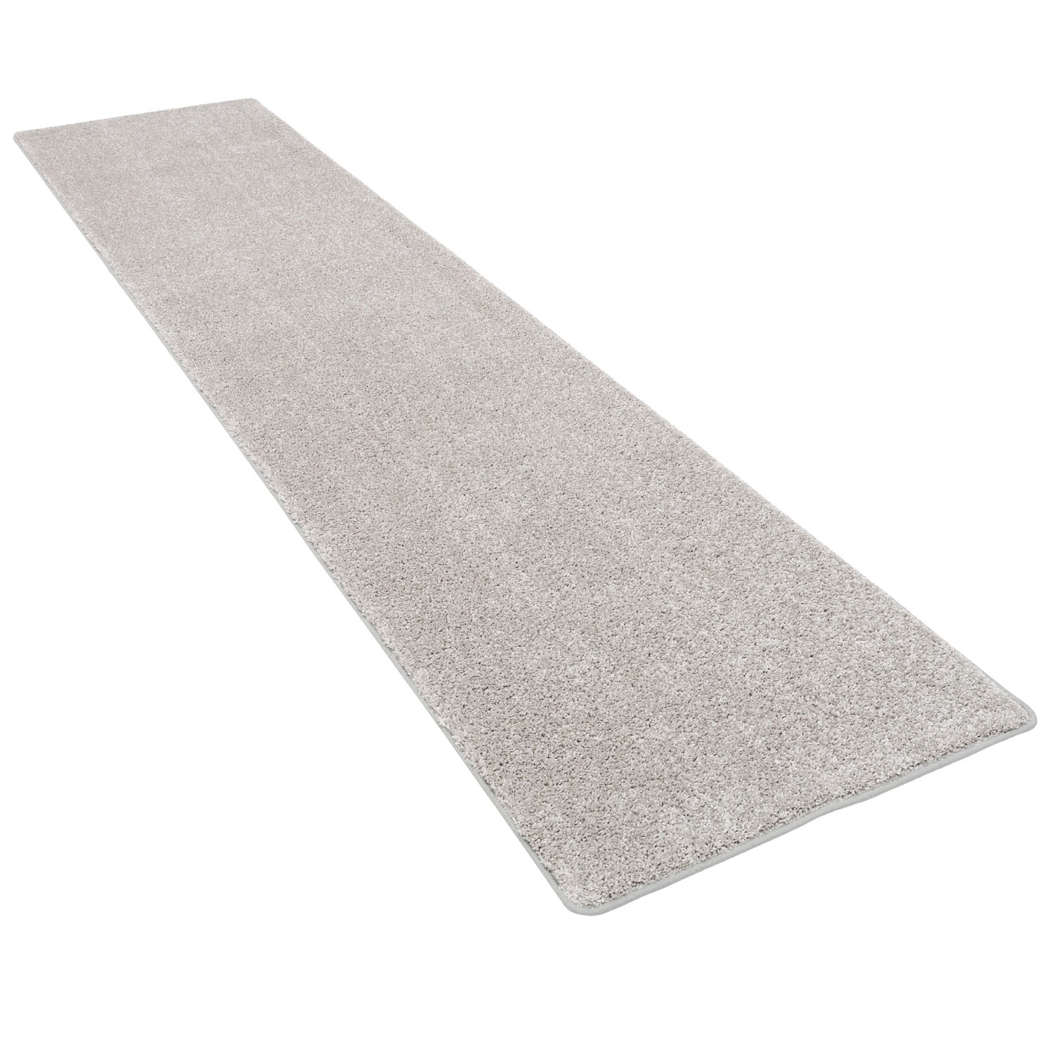 Thumbnail - Snapstyle Hochflor Velours Teppich Läufer Mona Silbergrau 100x100cm